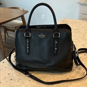 Kate Spade Black Evangelie Leather Tote